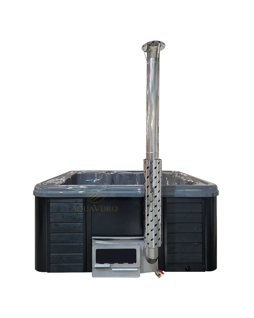 Mojodas Monaco Horizon hottub, nieuw vierkant model voor 6 personen