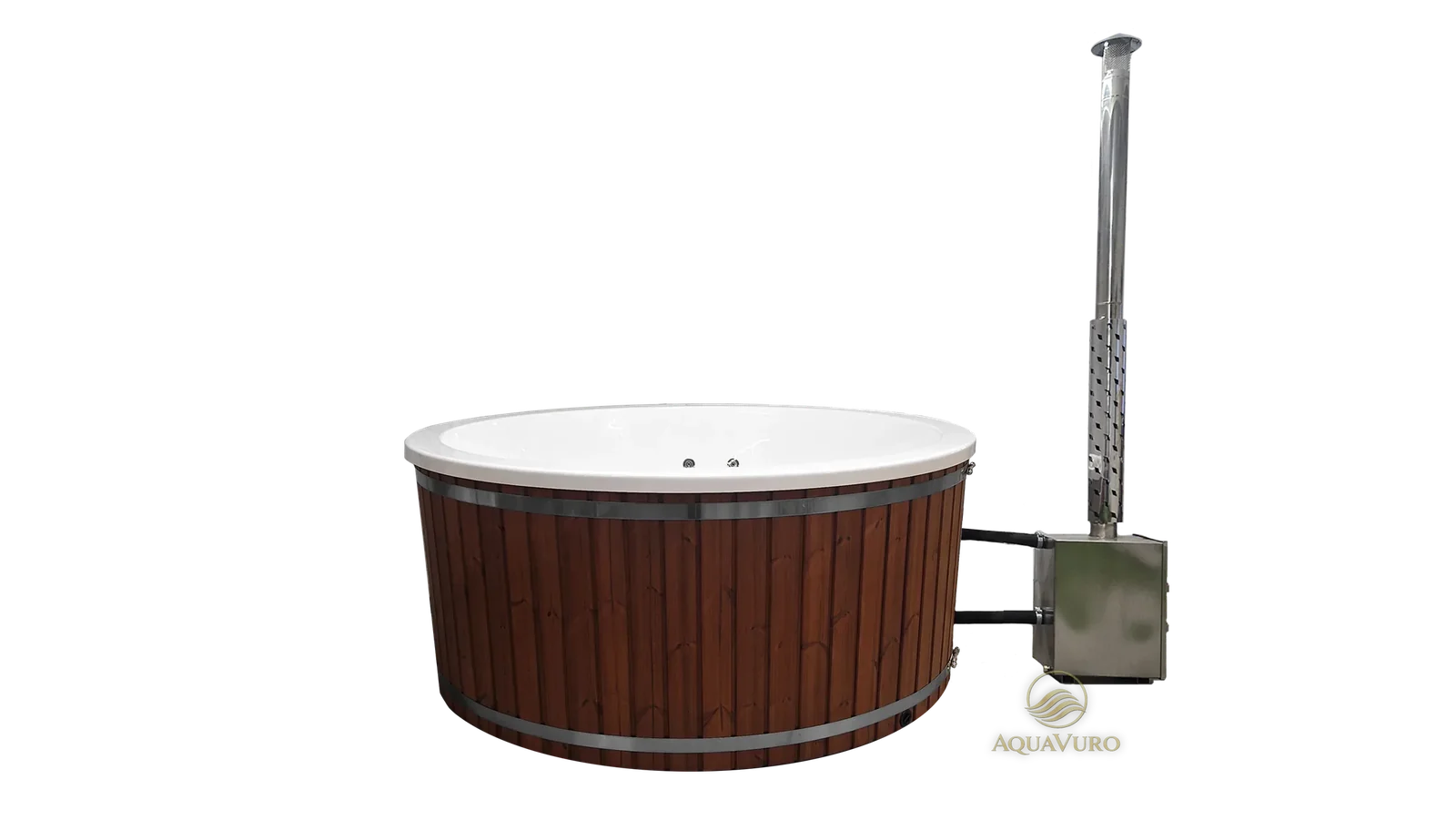 Mojodas Grande Round hottub, rond model voor 6 tot 8 personen