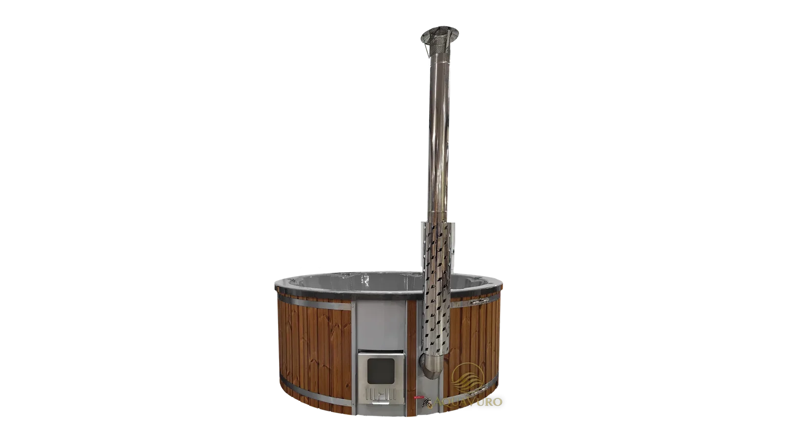 Mojodas Paris hottub met geintegreerde houtkachel, voor 5 personen