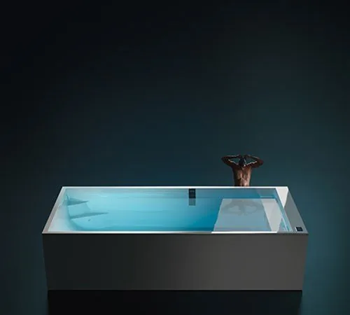 Zwemspa Aquarun van Gruppo Treesse met tegenstroom, de langste spa in het aanbod van AquaVuro