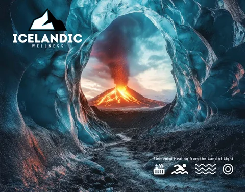 Omslag van de brochure 2026 van Icelandic Wellness